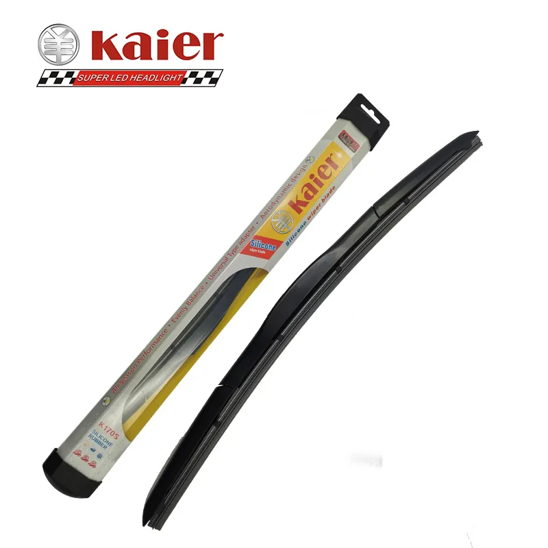 Lâmina de limpador híbrido, lâmina de limpador híbrido para toyota honda hyundai kia vw universal u/j, sem moldura, limpador de silicone para carro