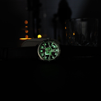 OBLVLO Montre automatique squelette pour homme de marque supérieure, étanche à 50 m, nouveau design, super lumineuse, montres mécaniques en cuir pour homme CAM