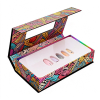 Maßgefertigte Stilvolle Geprägte Matt Laminierte Kosmetik-Nagelöl-Verpackung Papier-Geschenkboxen mit Schaumstoffeinlage für Nagellack-Gel-Werkzeuge