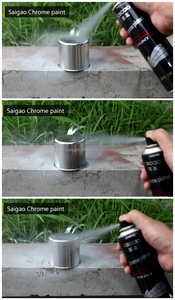 Usine Bon Prix 350ml Aérosol Acrylique Brillant Effet <span class=keywords><strong>Miroir</strong></span> Chrome Peinture En Aérosol Bonne Pulvérisation Atomisation - Product Image 3