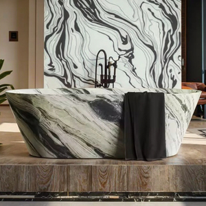 Shinestone <strong>Cloud</strong> Emerald Jade Natural Stone Bathtub Custom Designer Modern Bath <strong>Tub</strong> Elegant Bathroom Furniture High End - Product Image 1
