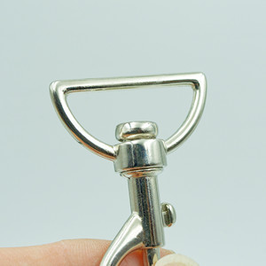 ตะขอสแนปหมุนห่วงรูปตัว D ขนาดเล็กสำหรับงานหนักพร้อมวัสดุโลหะผสมสังกะสีผนังหนาสำหรับสายรัดกระเป๋าสายเครื่องมือ - Product Image 6