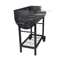 Barbecue portable réglable pour l'extérieur 107,5x52x101,5cm