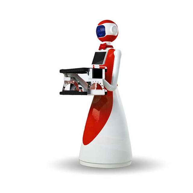 AI Humanoid Intelligent Robots Restaurant Waitress Food Delivery Robot