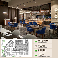 Ensemble de tables et chaises de restaurant modernes sur mesure pour café, salle à manger commerciale, hôtel, restaurant