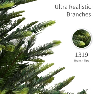 <span class=keywords><strong>Sapin</strong></span> de Noël artificiel Puleo International en <span class=keywords><strong>sapin</strong></span> aspen pré-éclairé de 7,5 pieds, 700 lumières claires, résistant aux flammes, utilisation en intérieur, installation facile - Product Image 6