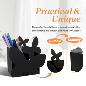 Premium Metal Pen Organizer Custom Unique Design Metal Pen Organizer for <b>Desk</b> - Product Image 3