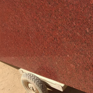 แผ่นหินแกรนิตสีแดงขนาดใหญ่ขัดเงาสไตล์ร่วมสมัยดีไซน์ทันสมัย - Product Image 1