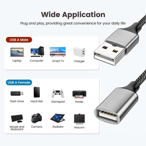 3 trong 1 USB Nam để USB nữ Splitter dữ liệu và Bộ sạc điện chi nhánh Adapter 3USB cáp mở rộng cho máy tính xách tay Máy tính bảng ổ đĩa flash - Product Image 6