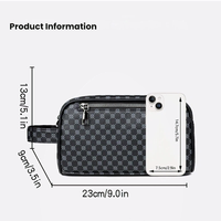 Sacs à main pour hommes en cuir PU tendance de haute qualité, grande capacité, antivol, portables, à fermeture éclair, vente en gros, personnalisables, de luxe
