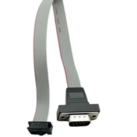 Adaptador de puerto serie D-sub de 12 pines 232, conectores de tira LED DB9 de 9 pines para placa base, carcasa de cobre y acero inoxidable para alimentación de PCB