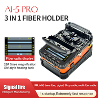Máquina de Empalme por Fusión de Fibra Óptica AI-5 Pro SC FTTH GPRS, 6 Motores, Alineación por Núcleo, Empalme en 8s, Calentamiento en 18s, LED