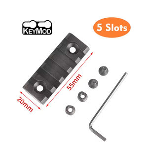 Adaptateur de montage en alliage d'aluminium Keymod à 5 emplacements pour l'aventure en plein air, la randonnée, le camping et l'attache d'équipement - Product Image 2
