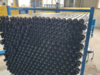Rouleaux de convoyeur à chaîne standard, corps en acier au carbone, transmission stable pour ligne de transport en entrepôt