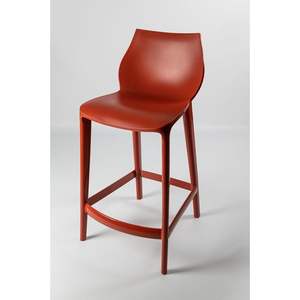 Contemporaneo Mahi Mahi ruggine rosso H 76 sgabello da Bar con struttura in metallo 8 pezzi Pallet opzione per uso fattoria - Product Image 5