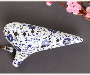 Instrumento musical tradicional chino de cerámica, <span class=keywords><strong>Ocarina</strong></span> de 12 agujeros, azul y blanco, Alto C, leyenda de <span class=keywords><strong>Ocarina</strong></span> - Product Image 6