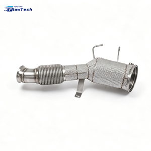 Downpipe de alto rendimiento para BMW B58 X5 X6 735 740 3.0T con OPF, escape de turbocompresor de alto flujo ss304 con escudo térmico - Product Image 3