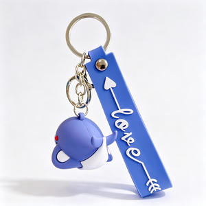 Llavero Personalizado con Correa de Muñeca, Figura de Goma Suave, Impresión UV Ecológica en PVC 3D, Moldeado por Inyección, Promocional - Product Image 4