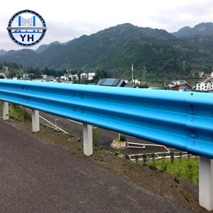 Barrière de sécurité routière en acier à deux vagues, résistante aux chocs, pour la circulation routière - Product Image 2