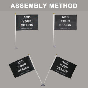 Mini-drapeaux personnalisés avec ventouse, petits drapeaux sur mesure pour la décoration intérieure et extérieure des maisons, jardins, cours, baguettes - Product Image 3