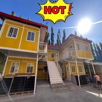 Habitaciones Prefabricadas Modulares Apilables de Dos Pisos, Diseño Plegable de 20 Pies para Uso en Dormitorios y Hoteles, Espacio de Vivienda Flexible para Campus