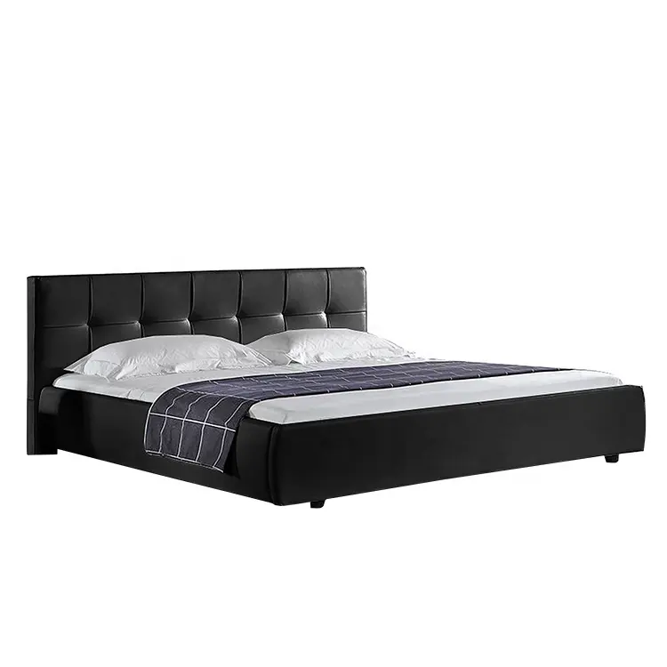Willsoon mới nhất hiện đại hình vuông thiết kế tiêu chuẩn đôi kích thước Trắng PU mềm giường cho giá đặc biệt dẫn ánh sáng đầu giường
