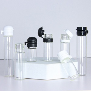 Flacone in Vetro Trasparente Antimanomissione da 1ml, 2ml, 3ml, 5ml, con Tappo a Scatto, per Olio Essenziale, Campioni, Siero Cosmetico e Polveri - Product Image 4