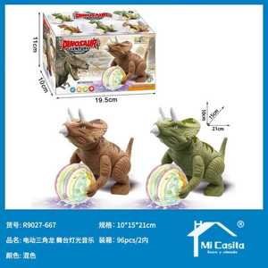 Mi Casita Electric Triceratops Toy With Light And Music For Kids Outdoor Play - Product Image 1