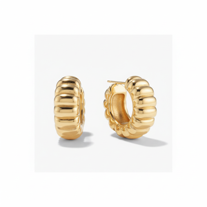 Pendientes Largos Elegantes Charlotte Hoops - Product Image 1