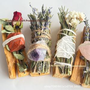 Rebanada de naranja sagrada peruana, paquete de <span class=keywords><strong>palo</strong></span> de aromaterapia, flor seca Natural, Ojo de Diablo, cristal, piedra cruda, incienso aromático de madera - Product Image 3