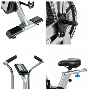 Bicicleta Ergométrica Comercial Certificada CE com Cinto de Carga de Ar Ilimitada, Transmissão por Corrente, Selim Ajustável, Monitor LED e Ecológica para Academia - Product Image 4