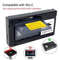 Convertidor de VHS-C a VHS de Fábrica, Adaptador de Cintas de Video, Reproductor de Casetes para Videocámaras, Reproductor de Video Retro para el Hogar, Plástico Duradero