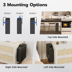 Caja Fuerte de Acero Automática con Apertura por Empuje y Tracción, Cerradura Digital Electrónica con Huella Dactilar, Contraseña y Llave, para Seguridad en el Hogar y la Oficina, Modelo T8 - Product Image 5