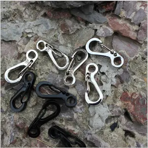 Mini small spring hook outdoor quick-pull mountaineering buckle key chain mini backpack camping spring mountaineering buckle