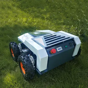 GC-400 CE EPA 승인 배터리 전기 원격 제어 제로 턴 AI 로봇 릴 잔디 깎는 기계 녹색 잔디 이동 로봇