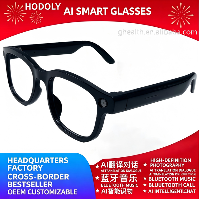 AI Smart Translation Glasses Camera Large Model Chat for Calling Music Playback Universal Object Recognition Magnetic