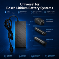 Chargeur de vélo électrique 36V avancé, adaptateur d'alimentation au lithium à charge rapide 42V 6A pour vélo électrique Bosch, prix d'usine