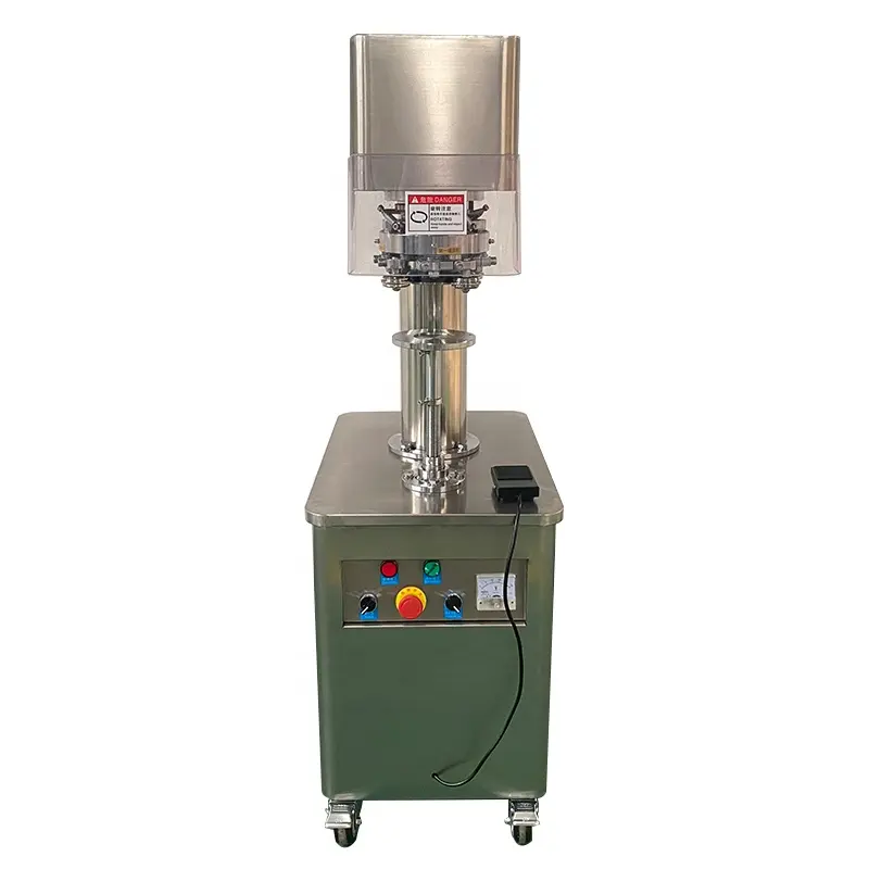 Manufacture semi auto can seaming machine Tin Can Sealer Machine for PET Beverage Cans