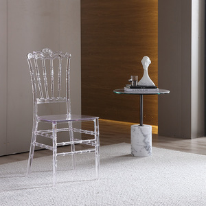Chaises de banquet de mariage en plein air, chaises Chiavari transparentes, chaises de fête empilables en acrylique, vente chaude - Product Image 3