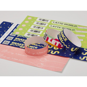 สายรัดข้อมือ AnyWristband สายรัดข้อมือ TYVEK สีสันสดใส ทนทาน แบบเชื่อมต่อ ขนาด 25 มม. (1 นิ้ว) สำหรับใช้ในการเข้าชม - Product Image 6