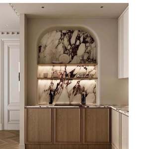 Phong cách Châu Âu tùy chỉnh nhà bếp Countertop tự nhiên Onyx với đá cẩm thạch Countertop tường kệ Laminate nhà bếp Countertop đảo - Product Image 1