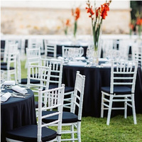 Location de chaises Chiavari pour banquets et mariages en or blanc - Sillas - Chaises pour événements et hôtels