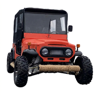 Jeep à essence ZHENDA Willys 150CC, buggy tout-terrain à quatre roues, UTV CE, 4 sièges en cuir souple, peinture 3K, frein à main hydraulique pour adultes