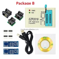 Programador USB SPI de Alta Velocidad EZP2019, Versión Más Reciente, Compatible con Chips EEPROM y Flash BIOS 24/25/93 con 5 Sockets IC