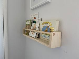 Junji rắn gỗ thông mộc mạc nổi Kệ Sách Khai hoang gỗ kệ gỗ cho phòng khách hoặc nhà bếp - Product Image 5