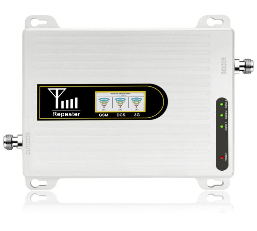 Трехдиапазонный усилитель сигнала 2022 2G 4G, усилитель сотовой связи GSM DCS 4G, ретранслятор сигнала 900 1800 2600 МГц, Усилитель мобильного сигнала