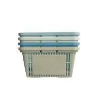 Prix d'usine Petits paniers en plastique Style japonais Panier de douche personnalisé mignon Paniers à provisions avec poignées