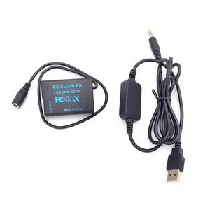 DMW-BLD10 แบตเตอรี่จำลองและตัวแปลงไฟ DC สำหรับกล้องมือถือ 5V USB สำหรับกล้องลูมิกซ์ DMC-GX1 GF2 G3 ซีรีส์ - Product Image 1