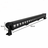 Barre lumineuse LED à bande unique haute puissance 20W-160W, projecteur étanche, véhicule tout-terrain, camion 4x4, feux de conduite