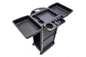 Salon de coiffure salon de coiffure chariot maniabilité Salon meubles noir plastique barbier chaise Salon meubles chine livraison directe 50 pièces - Product Image 5